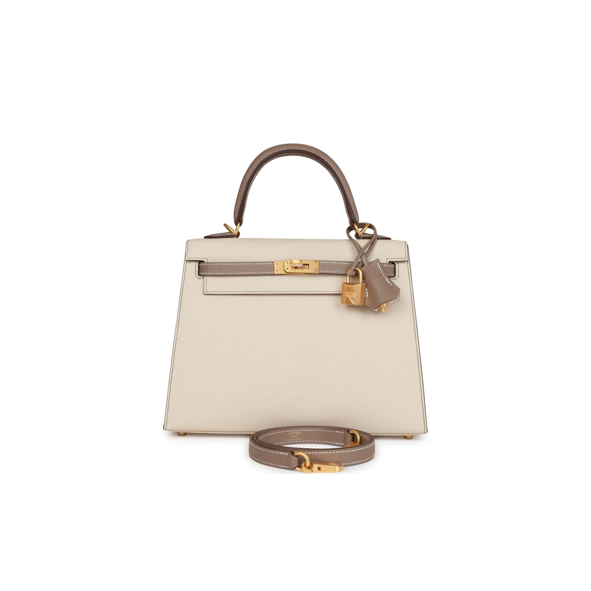 HERMES MASTER KELLY 25 EPSOM BRUSHED GOLD HARDWARE (25*17*7cm)
